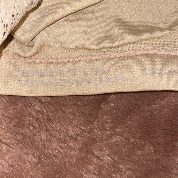 Tan Back-lace Bandeau Bra “Size-Free” - Picture 3 of 4